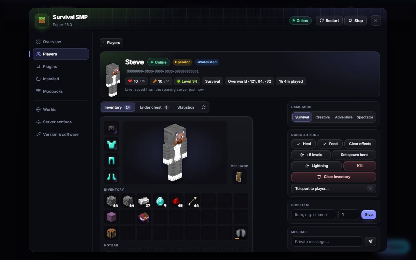 See every player’s inventory